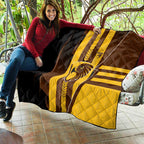 Hawthorn Hawks Quilt Modern Geometric Sports Graphic Style