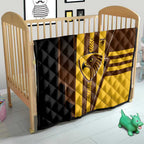 Hawthorn Hawks Quilt Modern Geometric Sports Graphic Style
