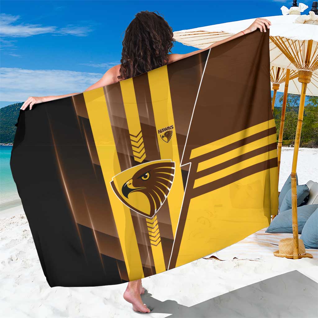 Hawthorn Hawks Sarong Modern Geometric Sports Graphic Style