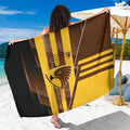 Hawthorn Hawks Sarong Modern Geometric Sports Graphic Style