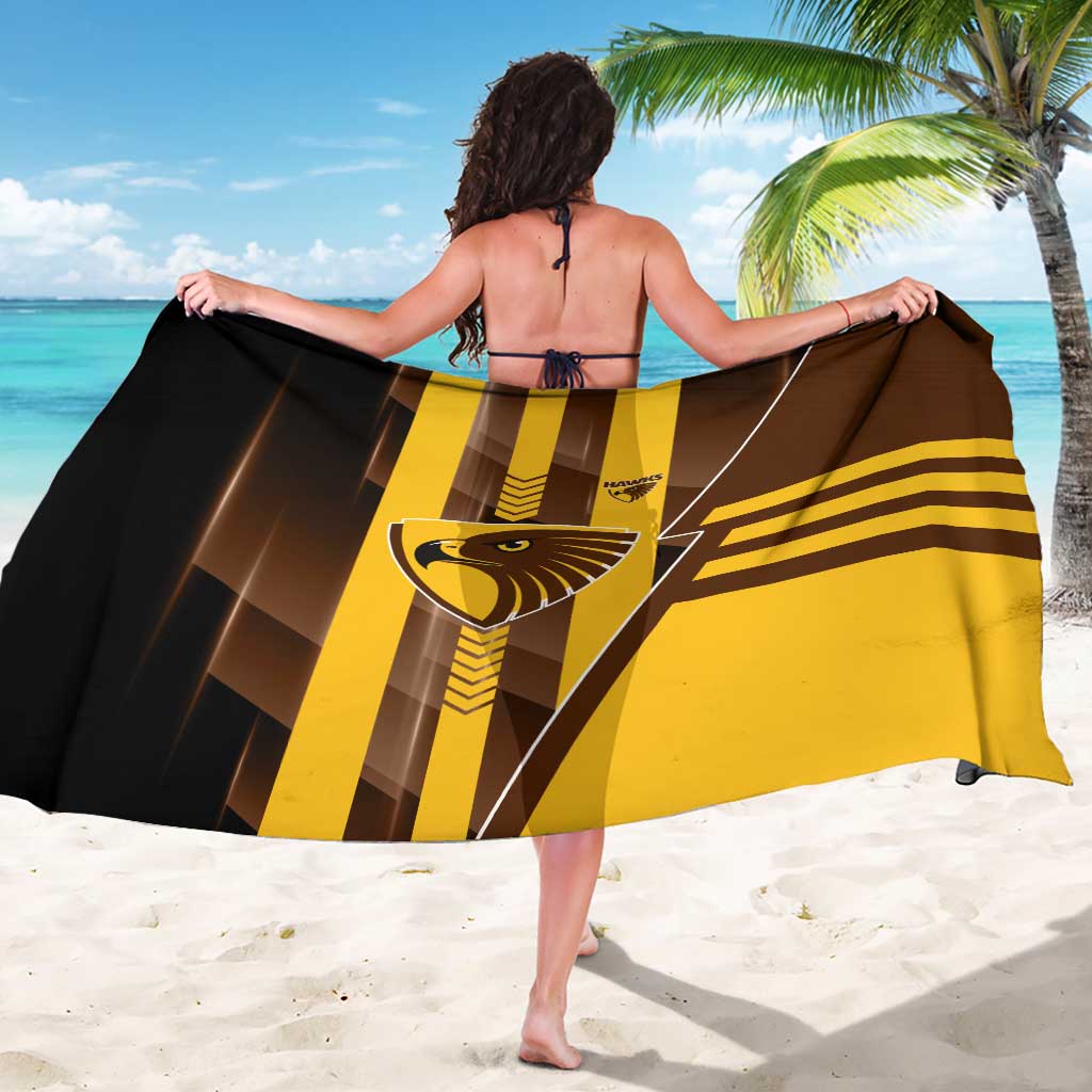 Hawthorn Hawks Sarong Modern Geometric Sports Graphic Style
