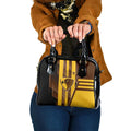 Hawthorn Hawks Shoulder Handbag Modern Geometric Sports Graphic Style