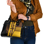 Hawthorn Hawks Shoulder Handbag Modern Geometric Sports Graphic Style