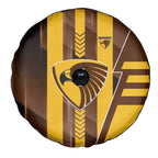 Hawthorn Hawks Spare Tire Cover Modern Geometric Sports Graphic Style