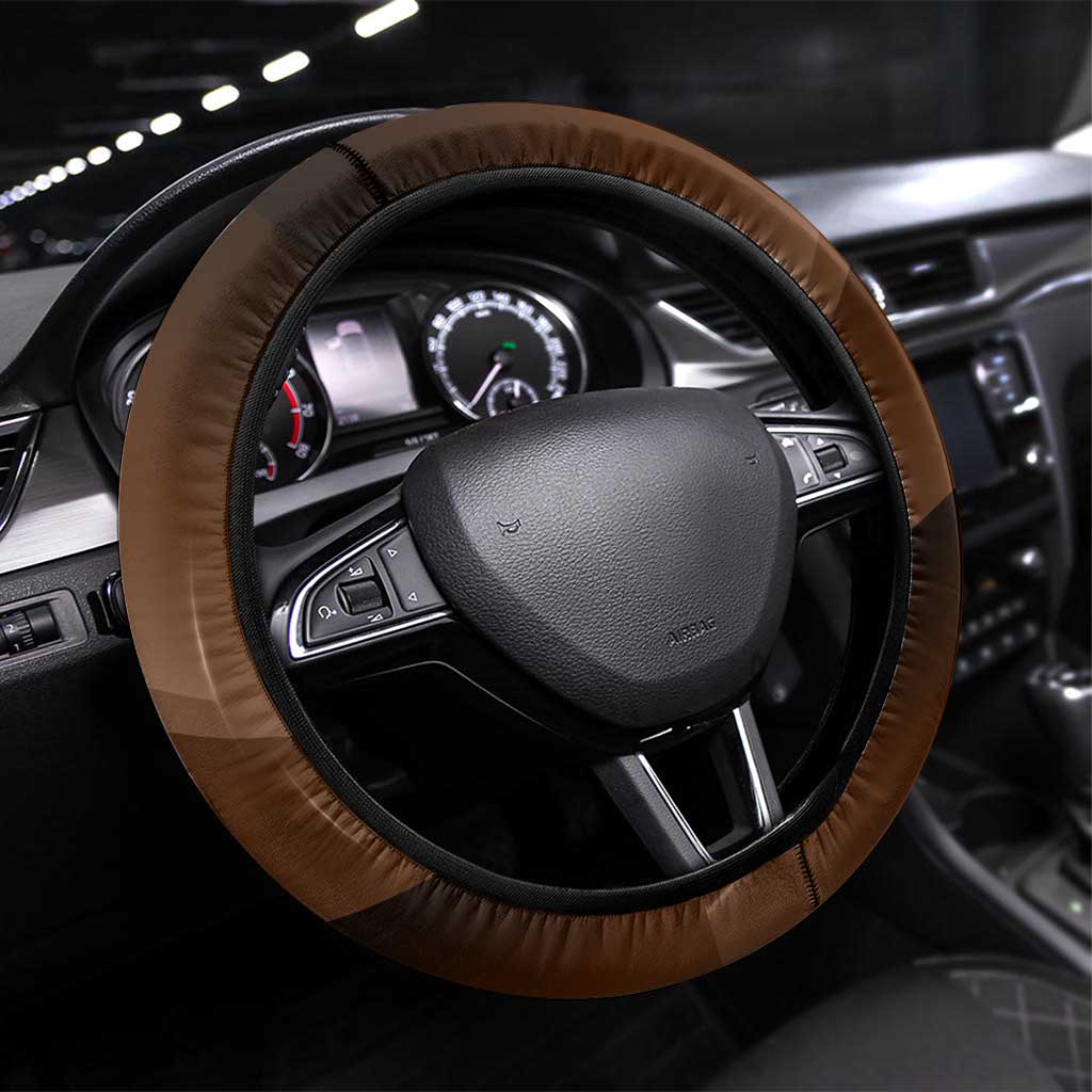 Hawthorn Hawks Steering Wheel Cover Modern Geometric Sports Graphic Style