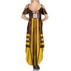 Personalized Hawthorn Hawks Summer Maxi Dress Modern Geometric Sports Graphic Style