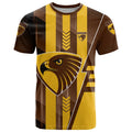 Personalized Hawthorn Hawks T Shirt Modern Geometric Sports Graphic Style