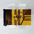 Hawthorn Hawks Tablecloth Modern Geometric Sports Graphic Style