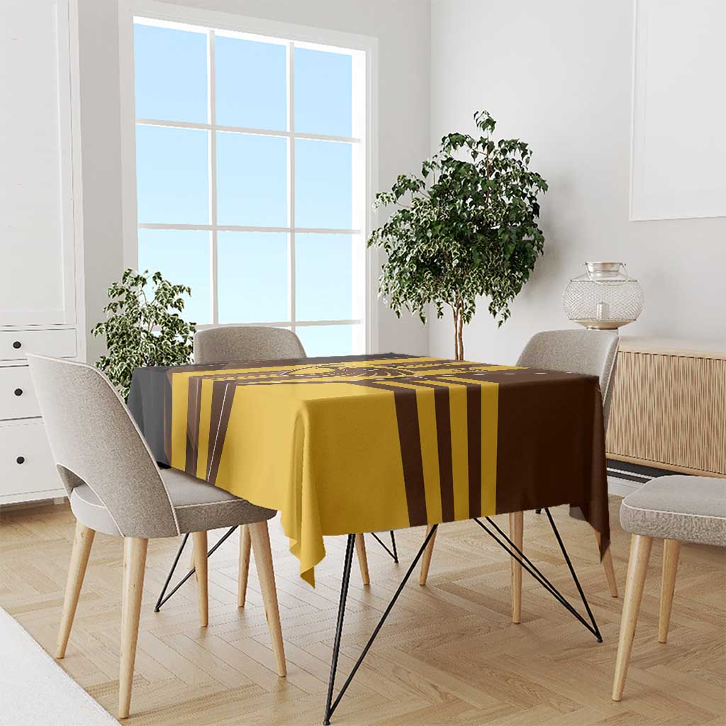 Hawthorn Hawks Tablecloth Modern Geometric Sports Graphic Style