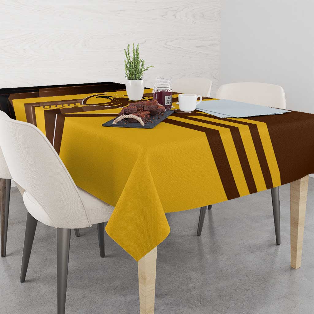 Hawthorn Hawks Tablecloth Modern Geometric Sports Graphic Style