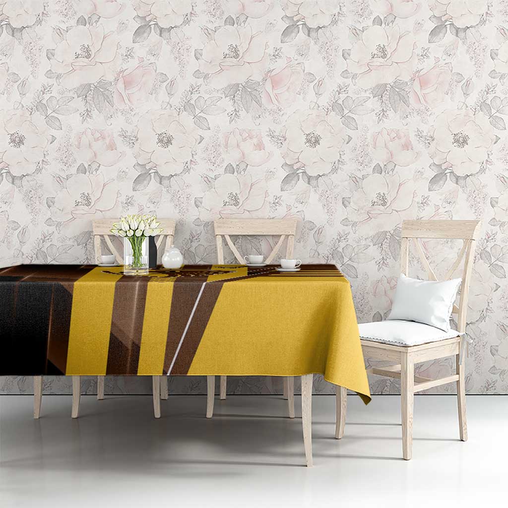 Hawthorn Hawks Tablecloth Modern Geometric Sports Graphic Style