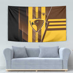 Hawthorn Hawks Tapestry Modern Geometric Sports Graphic Style