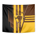 Hawthorn Hawks Tapestry Modern Geometric Sports Graphic Style