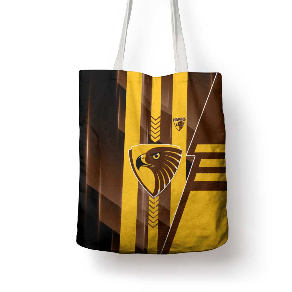 Hawthorn Hawks Tote Bag Modern Geometric Sports Graphic Style