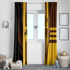 Hawthorn Hawks Window Curtain Modern Geometric Sports Graphic Style