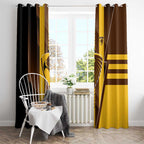 Hawthorn Hawks Window Curtain Modern Geometric Sports Graphic Style