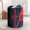 Melbourne Demons Laundry Basket Modern Geometric Sports Graphic Style