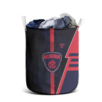 Melbourne Demons Laundry Basket Modern Geometric Sports Graphic Style