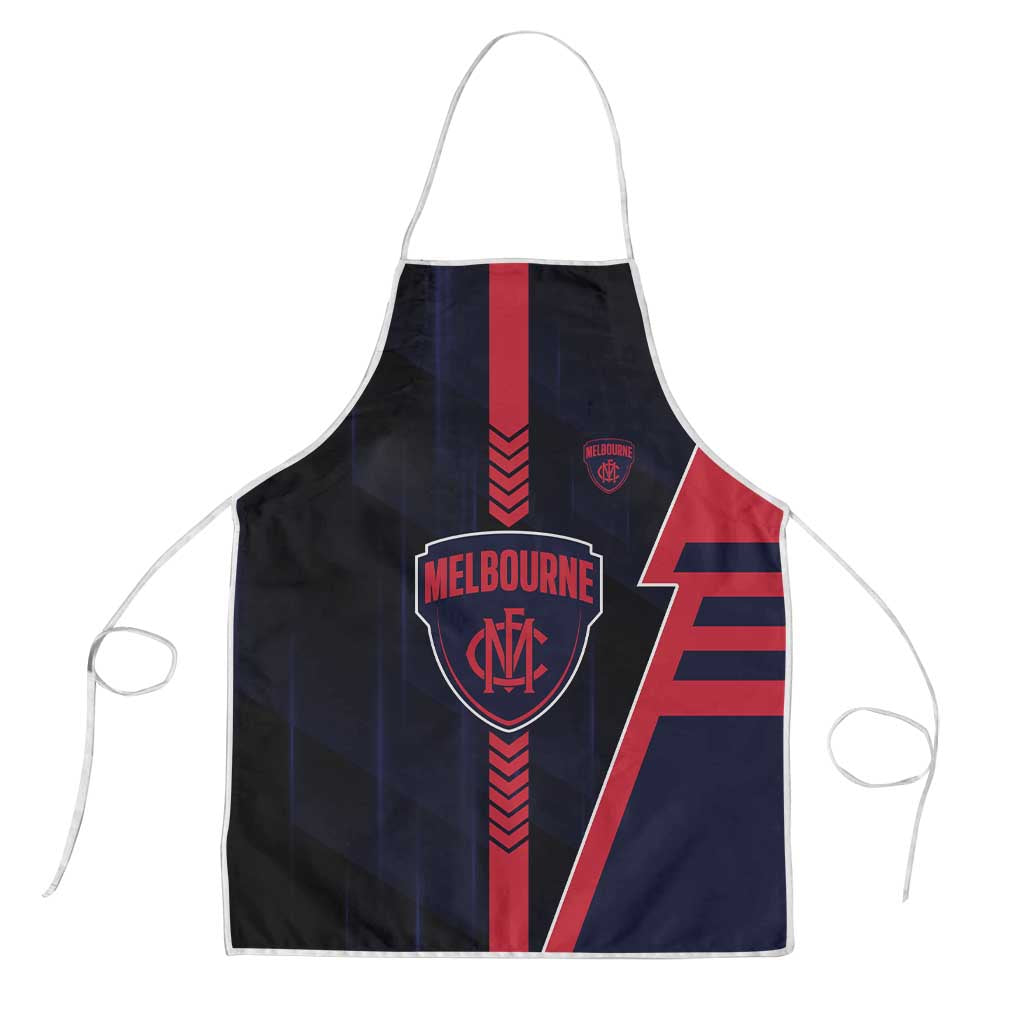 Melbourne Demons Apron Modern Geometric Sports Graphic Style