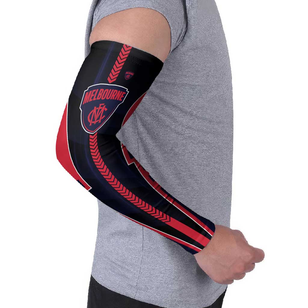 Personalized Melbourne Demons Arm Sleeves Modern Geometric Sports Graphic Style