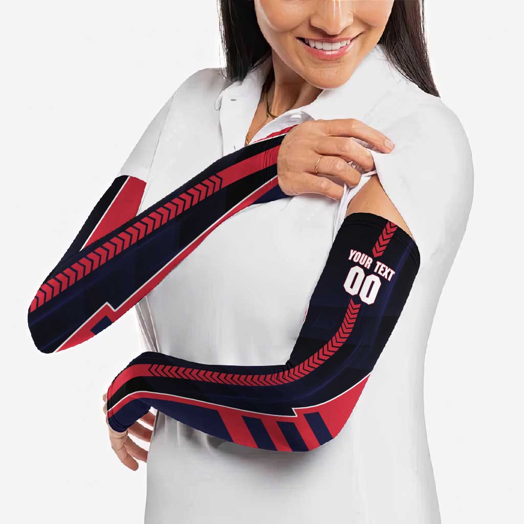 Personalized Melbourne Demons Arm Sleeves Modern Geometric Sports Graphic Style
