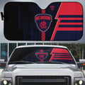 Melbourne Demons Auto Sun Shade Modern Geometric Sports Graphic Style