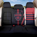 Melbourne Demons Back Car Seat Cover Modern Geometric Sports Graphic Style