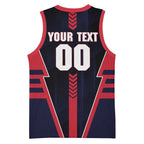 Personalized Melbourne Demons Basketball Jersey Modern Geometric Sports Graphic Style