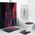 Melbourne Demons Bathroom Set Modern Geometric Sports Graphic Style