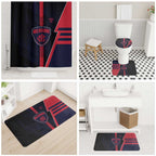 Melbourne Demons Bathroom Set Modern Geometric Sports Graphic Style