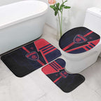 Melbourne Demons Bathroom Set Modern Geometric Sports Graphic Style