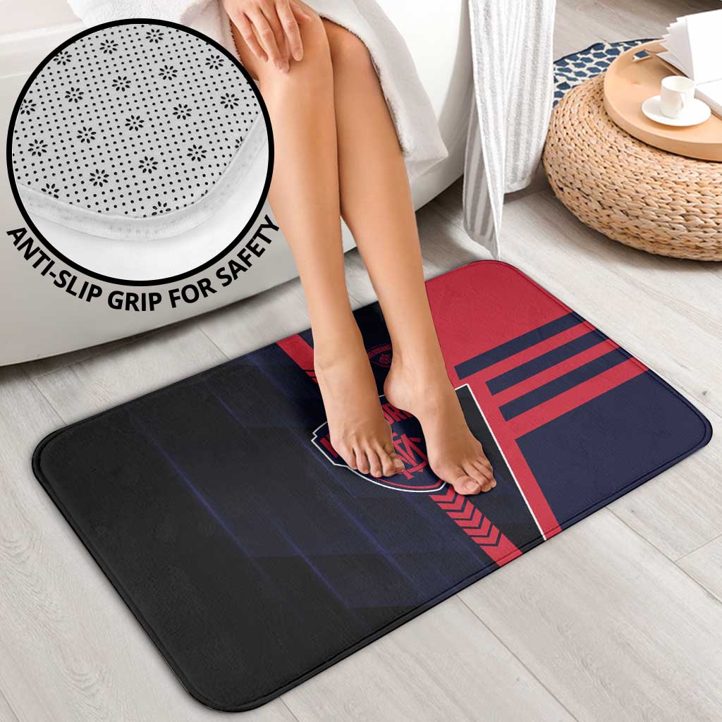Melbourne Demons Bathroom Set Modern Geometric Sports Graphic Style