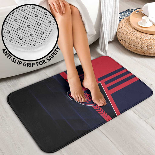 Melbourne Demons Bathroom Set Modern Geometric Sports Graphic Style