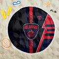 Melbourne Demons Beach Blanket Modern Geometric Sports Graphic Style