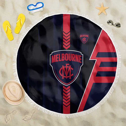 Melbourne Demons Beach Blanket Modern Geometric Sports Graphic Style