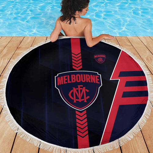 Melbourne Demons Beach Blanket Modern Geometric Sports Graphic Style