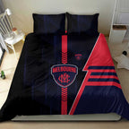 Melbourne Demons Bedding Set Modern Geometric Sports Graphic Style