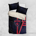 Melbourne Demons Bedding Set Modern Geometric Sports Graphic Style