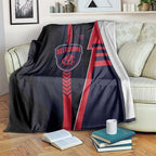 Melbourne Demons Blanket Modern Geometric Sports Graphic Style