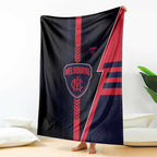 Melbourne Demons Blanket Modern Geometric Sports Graphic Style