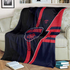 Melbourne Demons Blanket Modern Geometric Sports Graphic Style