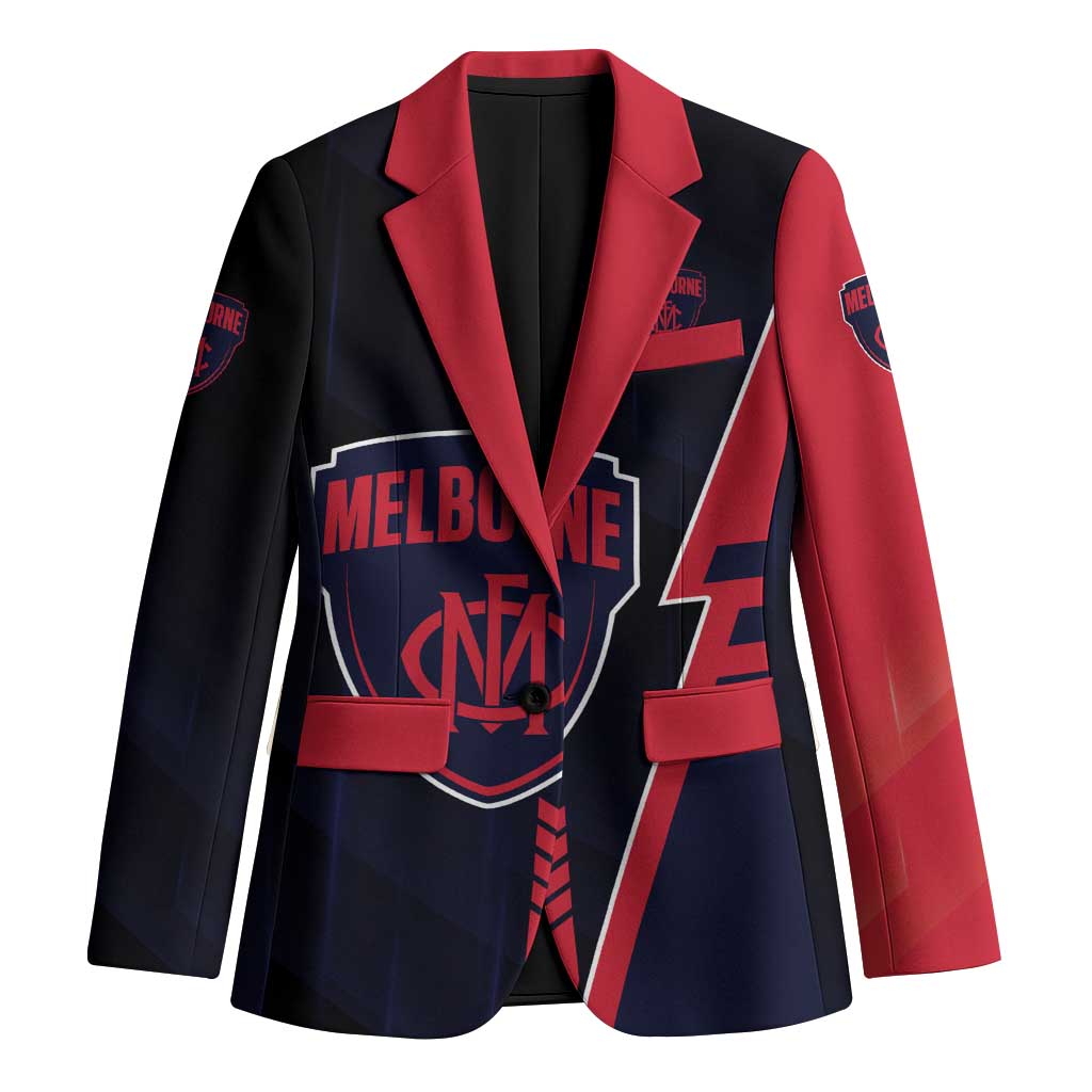 Personalized Melbourne Demons Blazer Modern Geometric Sports Graphic Style