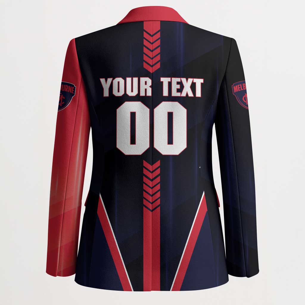 Personalized Melbourne Demons Blazer Modern Geometric Sports Graphic Style