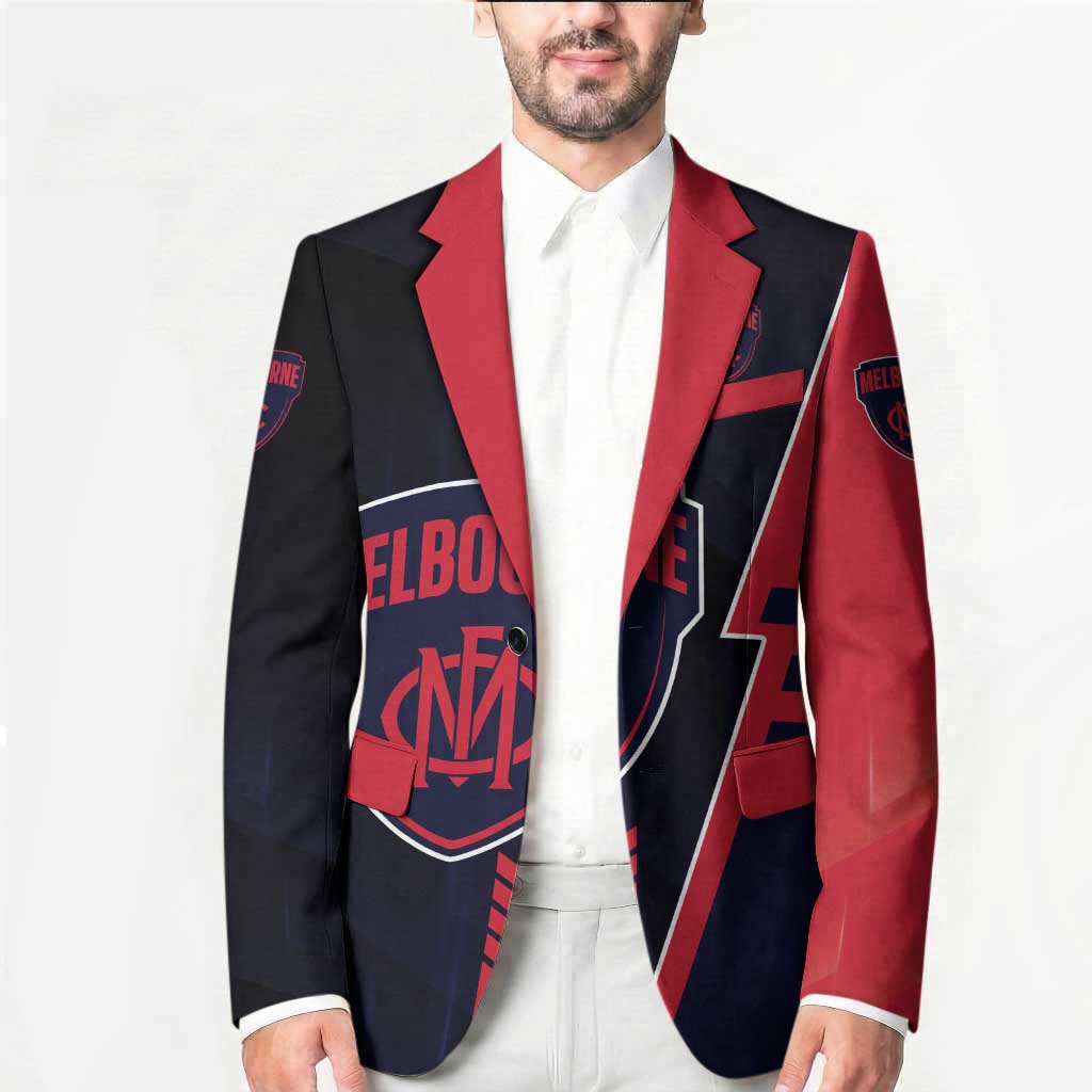 Personalized Melbourne Demons Blazer Modern Geometric Sports Graphic Style