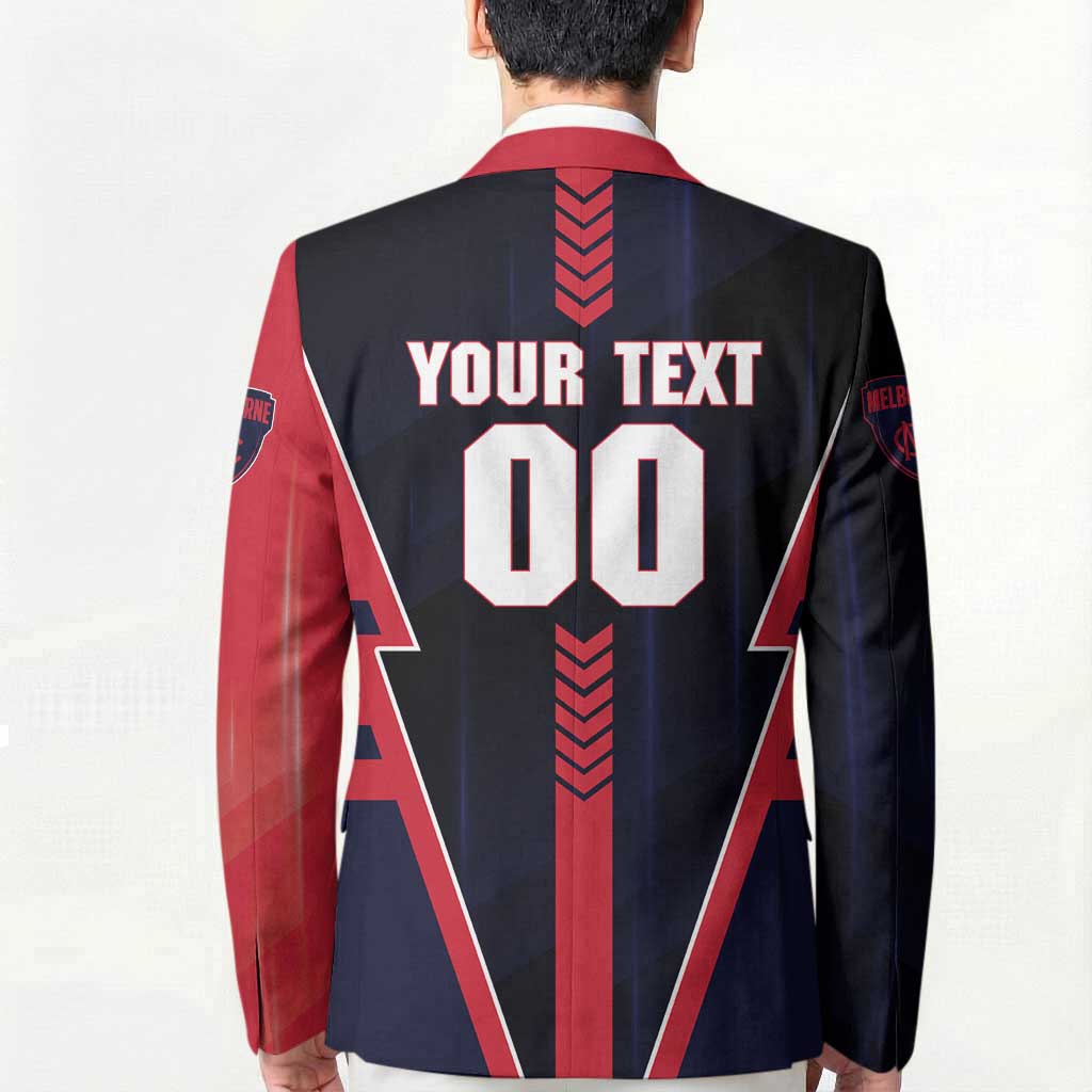 Personalized Melbourne Demons Blazer Modern Geometric Sports Graphic Style