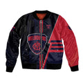 Personalized Melbourne Demons Bomber Jacket Modern Geometric Sports Graphic Style