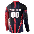 Personalized Melbourne Demons Button Sweatshirt Modern Geometric Sports Graphic Style