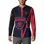 Personalized Melbourne Demons Button Sweatshirt Modern Geometric Sports Graphic Style