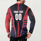 Personalized Melbourne Demons Button Sweatshirt Modern Geometric Sports Graphic Style
