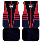 Personalized Melbourne Demons Car Mats Modern Geometric Sports Graphic Style